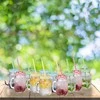 Relaxdays Spalvingų gėrimų stiklainių rinkinys iš 12 vnt.