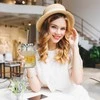 Relaxdays Gėrimų stiklinės rinkinys, 8 dalys, permatomas