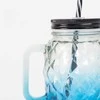Relaxdays Gėrimų stiklinės su dangteliais, 4 vnt. komplektas