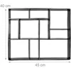 Relaxdays Grindinio forma 4x45x40 cm juoda, plastikas