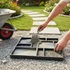 Relaxdays Grindinio forma 4x45x40 cm juoda, plastikas