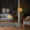 Relaxdays Pastatomas šviestuvas su medžiaginiu gaubtu