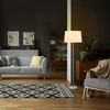 Relaxdays Pastatomas šviestuvas su medžiaginiu gaubtu