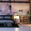 Relaxdays Grindų lempa, 150x37.5 cm, juoda