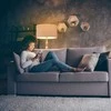 Relaxdays Grindų lempa, 156x43 cm, smėlio spalvos