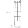 Relaxdays Metalinis grotelinis skydas, 2 vnt. rinkinys