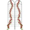 Relaxdays Tamsiai žalių grotelių rinkinys iš 2 vnt. 220 cm