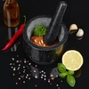 Relaxdays Neslystantis granito grūstuvėlis su grūstuvu