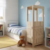 Relaxdays Hobby arkliuko tvartas 97x35x25 cm natūrali balta mediena