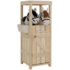 Relaxdays Hobby arkliuko tvartas 97x35x25 cm natūrali balta mediena