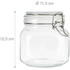 Relaxdays 6 uogienių stiklainių rinkinys, 750 ml