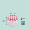 Relaxdays Indelių rinkinys 220 ml Raudonas stiklas