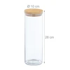 Relaxdays 3 laikymo stiklainių su dangteliu rinkinys 1600 ml