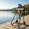 Relaxdays Išorinio variklio stovai Plienas ir medis