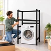 Relaxdays Juoda sunkiasvorė skalbimo mašinos lentyna
