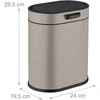 Relaxdays Kabantis šiukšlių kibiras 5 l smėlio spalvos