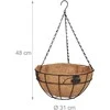 Relaxdays Kabinamų krepšių rinkinys, 48x31 cm, juoda, metalas, laikymui