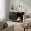 Relaxdays Kačių kraiko spintelė, auksinė/juoda