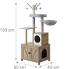 Relaxdays Kačių medis su kraiko spintele, 150 cm