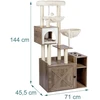 Relaxdays Kačių medis su kraiko spintelė