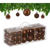 Relaxdays Kalėdinės eglutės burbuliukų rinkinys, 76 vnt., plastikas