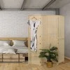 Relaxdays Kambario pertvara, 180x182x2 cm, ruda, bambukas
