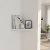 Relaxdays Kampinė sieninė lentyna, riešutmedis