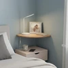 Relaxdays Kampinė sieninė lentyna, riešutmedžio spalvos