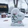 Relaxdays Kapo širdies formos ornamentas „Rest in Peace“