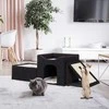 Relaxdays Katės urvas, 36.5x112x41 cm, juoda
