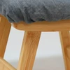 Relaxdays Bambukinė ir medžiaginė taburetė
