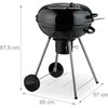 Relaxdays XXL katilinis BBQ grilis ant ratukų