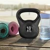 Relaxdays Kettlebell, 21x18x14.5 cm, Juoda