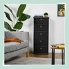 Relaxdays Komoda, 65x43x33 cm, Juoda