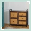 Relaxdays Komoda, 77x85x31,5 cm, Ruda, Juoda