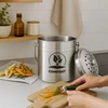 Relaxdays 5 l komposto dėžė iš nerūdijančio plieno