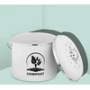 Relaxdays Apvalus virtuvinis komposto kibirėlis 3,5 litro