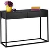 Relaxdays Konsolinis stalas, 40x110x80.5 cm, juodas