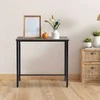 Relaxdays Konsolinis stalas, 75x75x24 cm, Rudas, Juodas