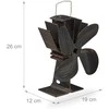 Relaxdays Krosnies ventiliatorius, 21x19x12 cm, juoda