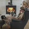 Relaxdays Krosnies ventiliatorius, 21x19x12 cm, juoda