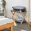Kelioninis Relaxdays Bambukinis lagaminų stovas su lentyna
