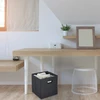 Relaxdays 4x antracito spalvos sulankstomos daiktų laikymo dėžės