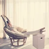 Relaxdays Smėlio spalvos daiktų laikymo pufas