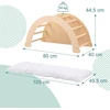 Relaxdays Laipiojimo arka su pagalvėle, medinė