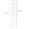 Relaxdays Laipiojimo pagalbos rinkinys, 150 cm, ruda, geležis