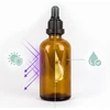 Relaxdays 12 vnt. 100 ml gintaro spalvos lašintuvų buteliukų