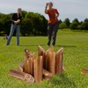 Kodustaar Rudas Kubb žaidimas su krepšiu