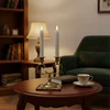 Relaxdays LED žvakių rinkinyje 2 kūginės žvakės
