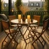 Relaxdays 2 LED žvakių rinkinys su laikmačiu